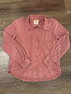 C&C California Women's Dusty Rose Button-Down Shirt